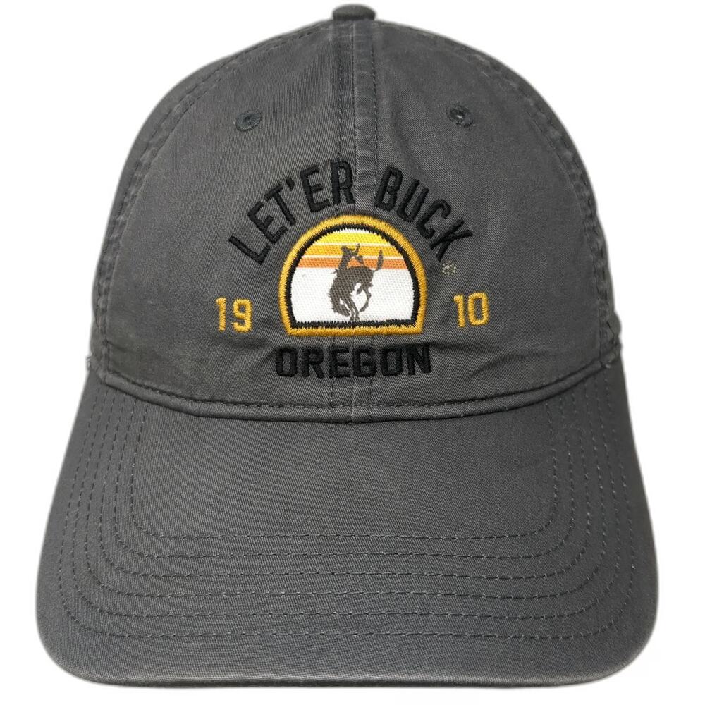 Legacy Baseball Cap Gray One Size Let Er Buck Oregon 1910 Cotton Slideback Hat